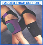 Proline Padded Thigh Support, Purple/Mint, X Large