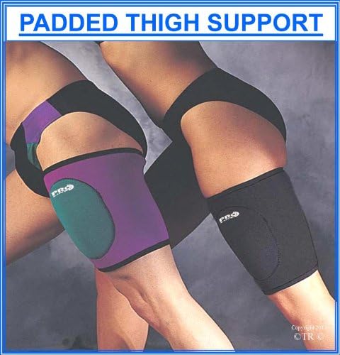 Proline Padded Thigh Support In Neoprene, Color - Purple/Mint, Size - X.X.Large