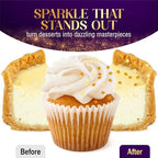 Goldz Edible Star Glitter – Metallic Edible Stars for Cake Decorating, Cake Decorations, Gold Star Sprinkles for, Gold Flakes – Dessert Toppers for Cakes, Cupcakes, Flakes and Cookies, 5grams