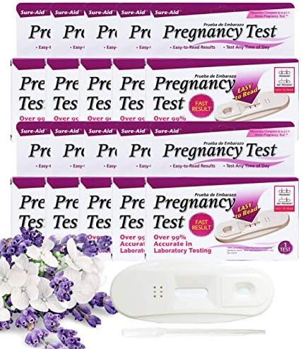Sure-Aid Pregnancy Test | Fast Result and Response at Home | Over 99% Accurate in Laboratory Testing | Easy to Read | Test Any Time of Day | 2 Pack
