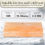 UMAID Himalayan Salt Block Cooking Plate 12x8x1.5 for Cooking, Grilling, Cutting and Serving, Food Grade Rock Salt Stone with Steel Tray & Recipe Pamphlet Unique Gifts for Men, Women, Chefs & Cooks