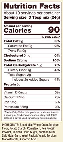 Bob's Red Mill Gluten Free Homemade Wonderful Bread Mix, 16oz (Pack of 4) - Gluten Free, Kosher