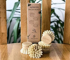 eplanita Replacement Brush Heads (Pack of 4) for Bamboo Dish Brush, Sisal Bristle Refills, Agave Cactus Fibres, Kitchen Eco Scrubber, Plastic Free Washing Up, Zero Waste Cleaning
