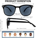 Reader Sunglasses for Men Women 2 Pack Full Lens Tinted Sun Reading Glasses Unisex UV400 Protection Not Bifocal
