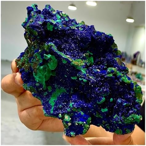 1pcs 200-250g Azurite Symbiosis Malachite Quartz Crystal