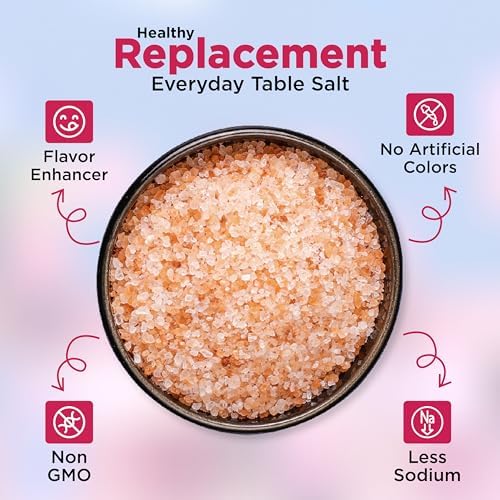 PURE NATURE Himalayan Pink Salt Fine Grain 2 lb Natural Pink Himalayan Rock Salt for Cooking, Baking, and Seasoning, Fine Pink Salt from Pakistan, No Additives, Non-GMO