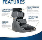 United Ortho USA14015 Short Cam Walker Fracture Boot, Medium, Black