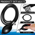 Fabbay 1 Set Blood Pressure Bulb Pump Replacement Rubber Inflation Bulb Adjustable Blood Pump Monitor Manual Pressure Hand with Tubing Air Valve for Sphygmomanometer