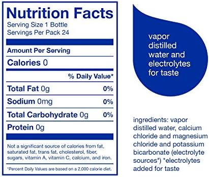 smartwater vapor distilled premium water bottles, 20 fl oz, 24 Pack