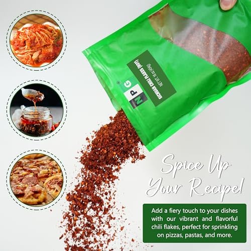 NPG Authentic Sichuan Chili Flakes 16 Oz, Extra Hot, Szechuan Crushed Red Pepper Flakes Bulk, Essential Spice Seasoning for Making Kimchi, Chili Oil, Stir-fry, Pizza, Salads, and Tacos