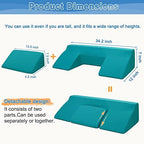 Bedsore Turning Wedge Pillow Side Sleeping Body Positioning Anti Bed Sores Treatment Bedridden Elderly Patient Foam Cushion Prevent Pressure Ulcer Incline Wedge Medical Nursing Care After Surgery
