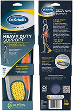 Dr. Scholl's Heavy Duty Support Pain Relief Orthotics, Designed for Men Over 200lbs with Technology to Distribute Weight and Absorb Shock with Every Step (for Men's 8-14) (Pack of 12)