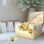 Lindt LINDOR White Chocolate Candy Truffles, Smooth Melting Truffle Center, Bulk Candy Individually Wrapped, 60 Ct