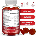 Sugar Free Vitamin B Complex Gummies - Vitamin B12, B7, B6, B3 (Niacin), B5, B8, B9 (Folate)- Third Party Tested- Prenatal, Vegan Diet, Older Adults - B Complex Vitamin Supplement- 60 Gummy Bottle