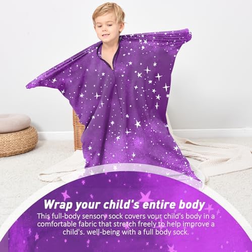 Sensory Body Sock for Kids,Sensory Sack for Relaxation, Focus,Sensory Integration,Body Sock (Small/Medium/Large)