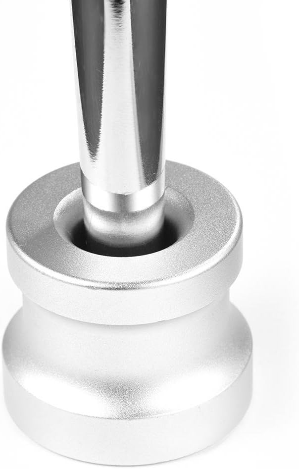2-Level Silver Metal Razor Stand, Portable Pedestal Base Holder