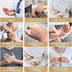 Rehabilitation Robot Gloves, Finger Straightening Brace Guard Protector, Electric Finger Training Orthotics for Hand Function Recovery Stroke Hemiplegia Patients(Size:Left-M)