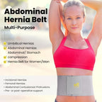 new upgrade Umbilical Hernia Belt for Women and Men / 6.88" Abdominal Binder With Hernia Support Pad - Navel Ventral Epigastric Incisional and Belly Button Hernias-XL