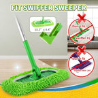 6Pcs Reusable Microfiber Mop Pads Compatible with Swiffer Sweeper, Wet and Dry Flat mop Cover, Replacement Sweeping Mopping pad Refills for Surface/Hardwood Floor Cleaning