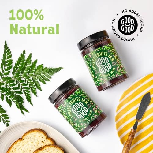 Good Good Forest Fruit Jam - No Added Sugar - Low Calorie - Gluten Free and Vegan - Diabetic and Keto Friendly - 12oz / 330g (Pack of 1)