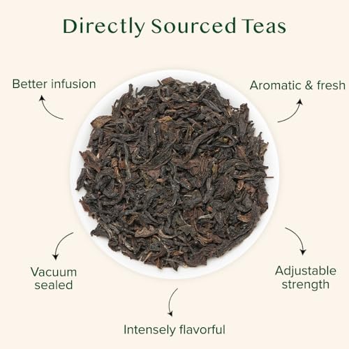 VAHDAM, High Mountain Oolong Tea Leaves From Himalayas (50+ Cups, 3.53oz) Strong & Robust Oolong Tea | High Elevation Grown | Vacuum Sealed | Brew Hot, Iced, Kombucha Tea | Loose Leaf Tea
