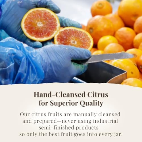 Agrisicilia Marmalade Vareity Pack, Mandarin, Sicilian and Blood Orange – Authentic Italian Citrus Jam with Fruit Peel, Made in Sicily, 12.7 oz per Jar with with Box Packaging