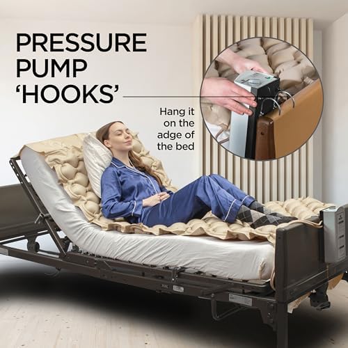 Alternating Air Pressure Mattress Pad with Electric Quiet Pump System for Hospital, Home Use
