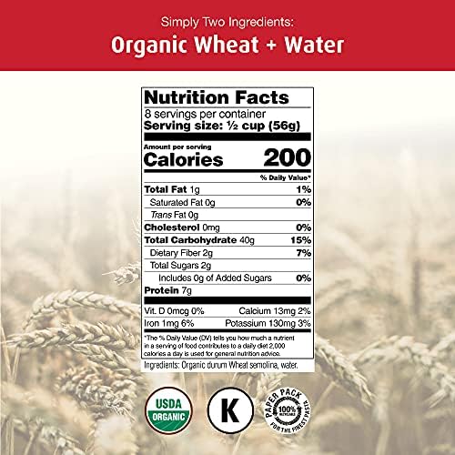 Organic Felicetti Ditalini Pasta Italian Non-GMO 16oz (454g)
