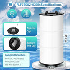 Rui Cheng 27002-0300S Pool Fliter Cartridges, Compatible with Sta-Rite 27002-0300S, Replacement for PLM300 Pool and Spa D.E. Filter, System 2 Modular Media, 300 sq.ft, 2 Air Release Assemblies
