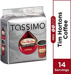 Tassimo Tim Hortons Cafe & Bake Shop Medium Roast Coffee T-Discs for Tassimo Single Cup Home Brewing Systems (14 ct Pack)