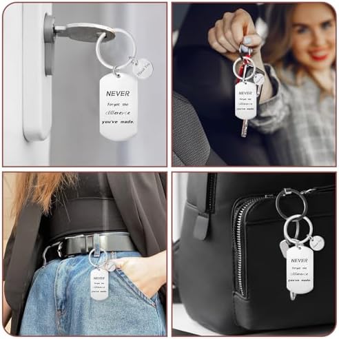 30 Pcs Engravable Metal Keychain Blanks for Laser Engraving, Stainless Steel Keychain Stamping Jewelry Blanks Metal Keyrings for DIY Crafts and Gifts