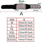 Lumbar Brace Adjustable Waist Tourmaline Self Heating Magnetic Therapy Back Waist Support Belt Lumbar Brace Massage Band Health Care Men Women (Size : L)