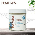 Baraka Infused Sea Salt - Sinus Rinse & Nose Cleaner, Nasal Rinse for Ceramic Neti Pot, Neti Salt w/Essential Oils of Virginia Cedarwood, Palmarosa, Green Myrtle, Fir Balsam & Rosemary - 4oz 1-Pack