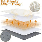 Electric Heated Foot Warmer - KLADNDER Heating Foot Warmer for Men & Women, Feet Warmer with 6 Temperature Setting 4 Timer Setting, Auto Shut Off Washable Inner Lining, Fast Heat Use for Winter Gifts