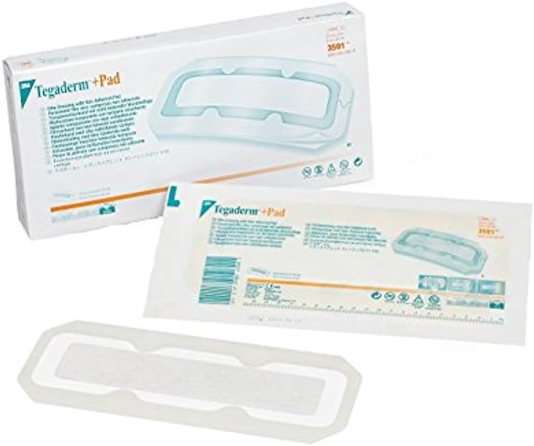 3M(TM) Tegaderm(TM) +Pad Film Dressing with Non-Adherent Pad 3591