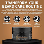 stubble & stache Groom – Beard Balm for Men | Light to Medium Hold with Aloe, Broccoli Seed, and Shea Butter | Fragrance-Free Styling + Conditioning for Facial Hair