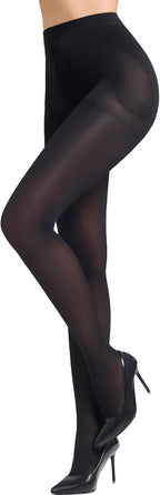 LABELLA Run Resistant Tights for Women, Durable Pantyhose, Ultra Strong and Semi Opaque, Control Top Tights