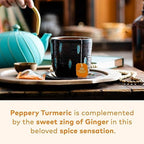 ORGANIC INDIA Tulsi Turmeric Ginger Tea Bags - Herbal Tea, Stress Relieving & Harmonizing, Immune Support, Healthy Inflammatory Response, Aids Digestion, Caffeine-Free - 18 Infusion Bags, 1 Pack