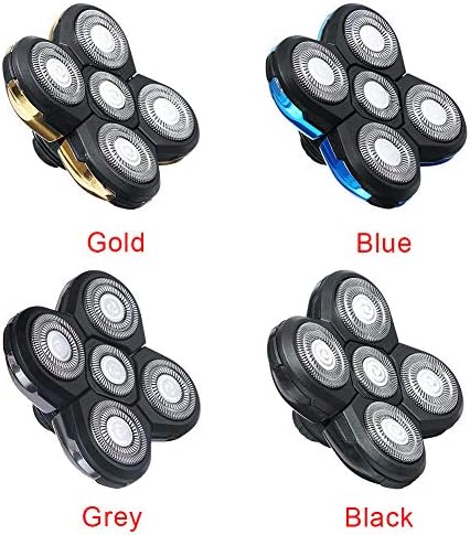 5 Head Shaver Replacement Blades for Electric Razor - Bald Shaving Tool for Head and Face