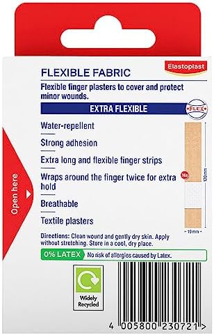 Elastoplast Finger Strip Plasters, 16 Plasters