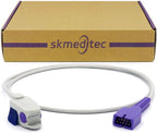 skmeditec 3.2FT Short Cable, Reusable Replacement Cord with 9 Pins Connector