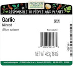 Frontier Natural Products Minced Garlic 16oz 453g