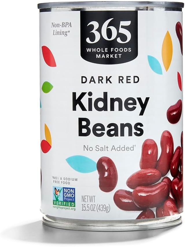 365 by Whole Foods Market, Dark Red Kidney Beans, No Salt Added, 15.5 oz