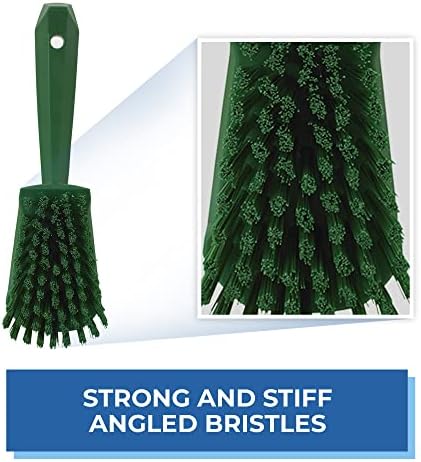 Vikan 41922 Brush,Washing,Stiff,10",PP/PBT,Green