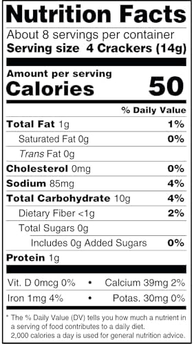 Carr's Table Water Crackers, Baked Snack Crackers, Party Snacks, 2 Flavor Variety Pack (4 Boxes)