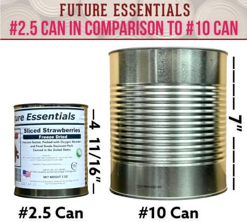 Future Essentials Canned Freeze Dried Sliced Strawberries (2.2 oz)