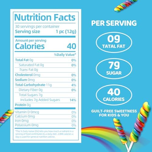Twisty Lollipop, Rainbow Twist Lollipops Individually Wrapped Bulk, Kid's Lollipops Candy for Birthday, 12g Mixed Fruit Flavor 30 Pack