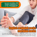 Foot Massage Socks,Colorful Christmas Socks - Breathable English Massage Socks | Funny Massage Accessories, Cute Foot Massage Socks