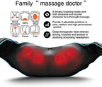 Mo Cuishle Fathers Day Dad Gifts, Shiatsu Back Shoulder and Neck Massager with Heat, Electric Deep Tissue 4D Kneading Massage, Best Gifts for Women Men Mom Wife Husband her him, Mothers Day, Christmas