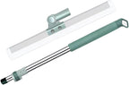 Silicone Broom Sweepers, 35cm ABS Hair Cleaning Tool Retractable Handle Multifunctional Floor Squeegee Scrubber, for Kitchen, Bathroom, Bedroom, Office, Apartment, Home